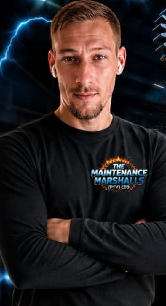 A Maintenance Marshalls team member in a branded company shirt